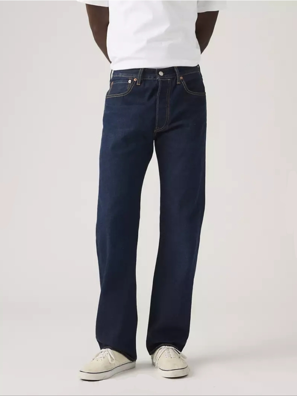 Levis 501 Original Jeans Dark Wash Size 32 X 30 - Picture 2 of 10